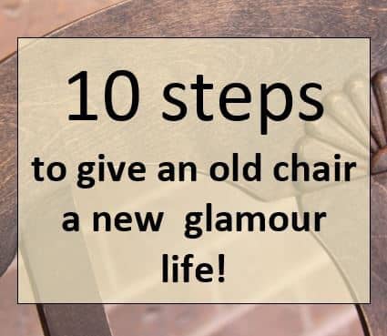 give an old chair a new glamour life