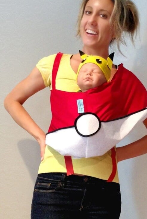 pokemon them costume pokeball and pikachu