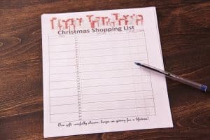 shopping list