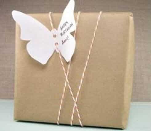 brown packing paper in butterfly