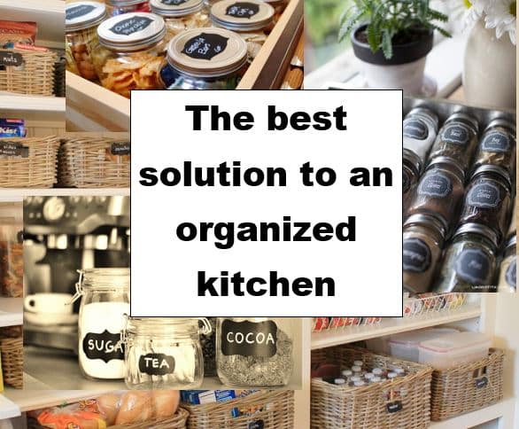 best solution to an organized kitchen