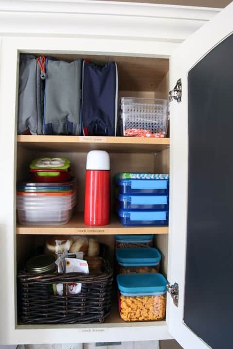 lunchbox cupboard