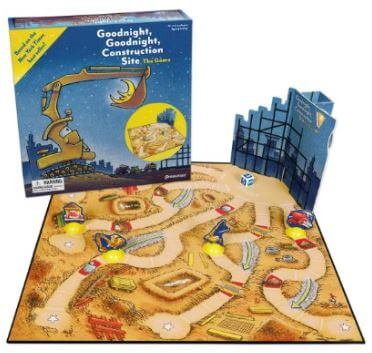 Goodnight, goodnight, construction site” book or Board game as gifts