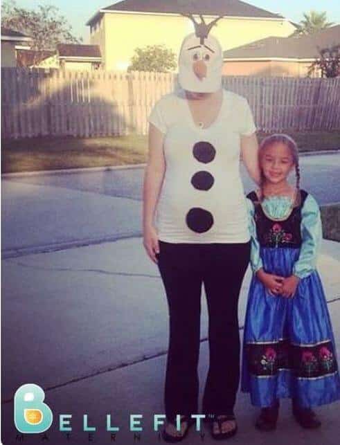 Olaf belly and Anna halloween costume