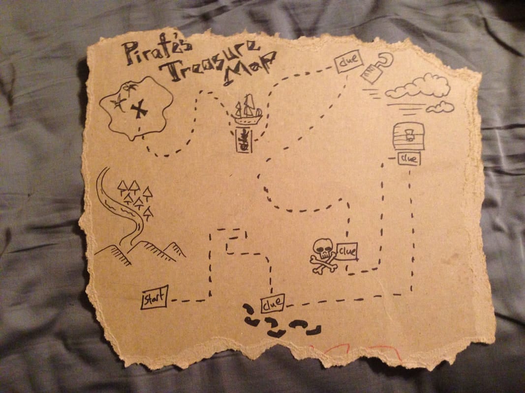 pirates treasure map