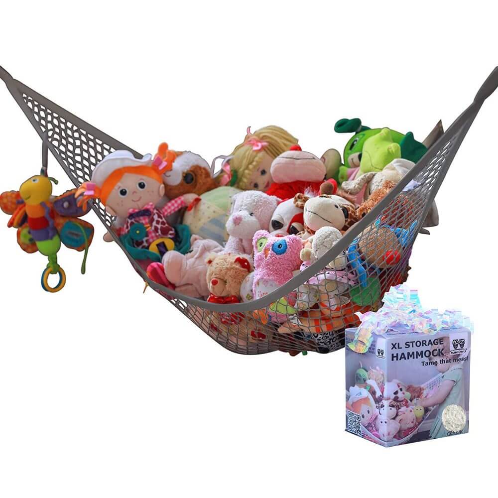 gray-toy-storage-hammock-miniowls-Hanging-Net
