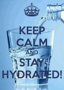 keep calm and stay hydrated
