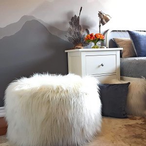 furry bean bag storage