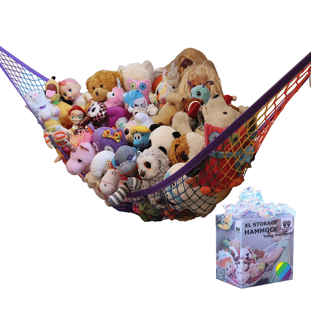 toy-storage-hammock-rainbow-for-plush-stuffed animals-miniowls