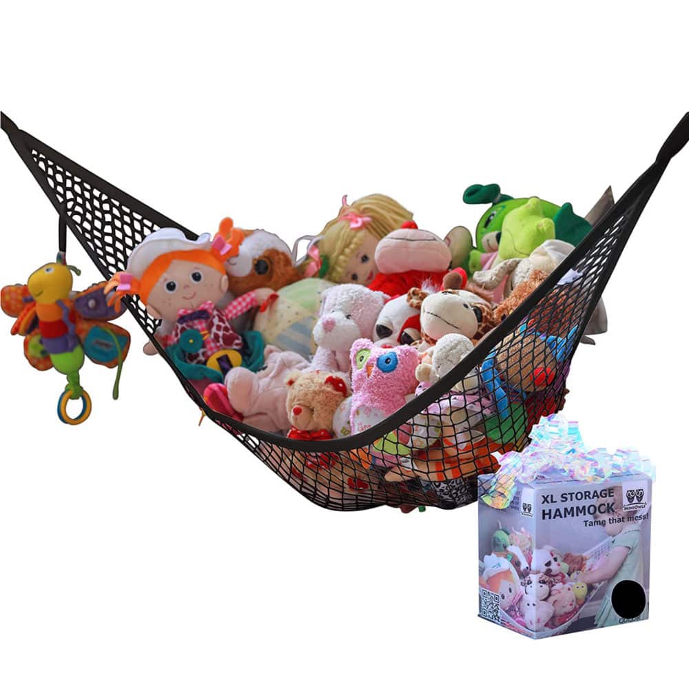toy-storage-hammock-black-for-plush-stuffed animals-miniowls
