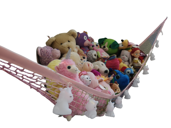 Toy Storage Hammock Unicorn - MiniOwls Toy Storage Solutions