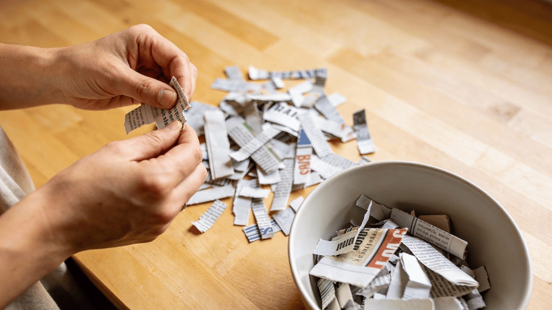 Prepare Your Paper Scraps