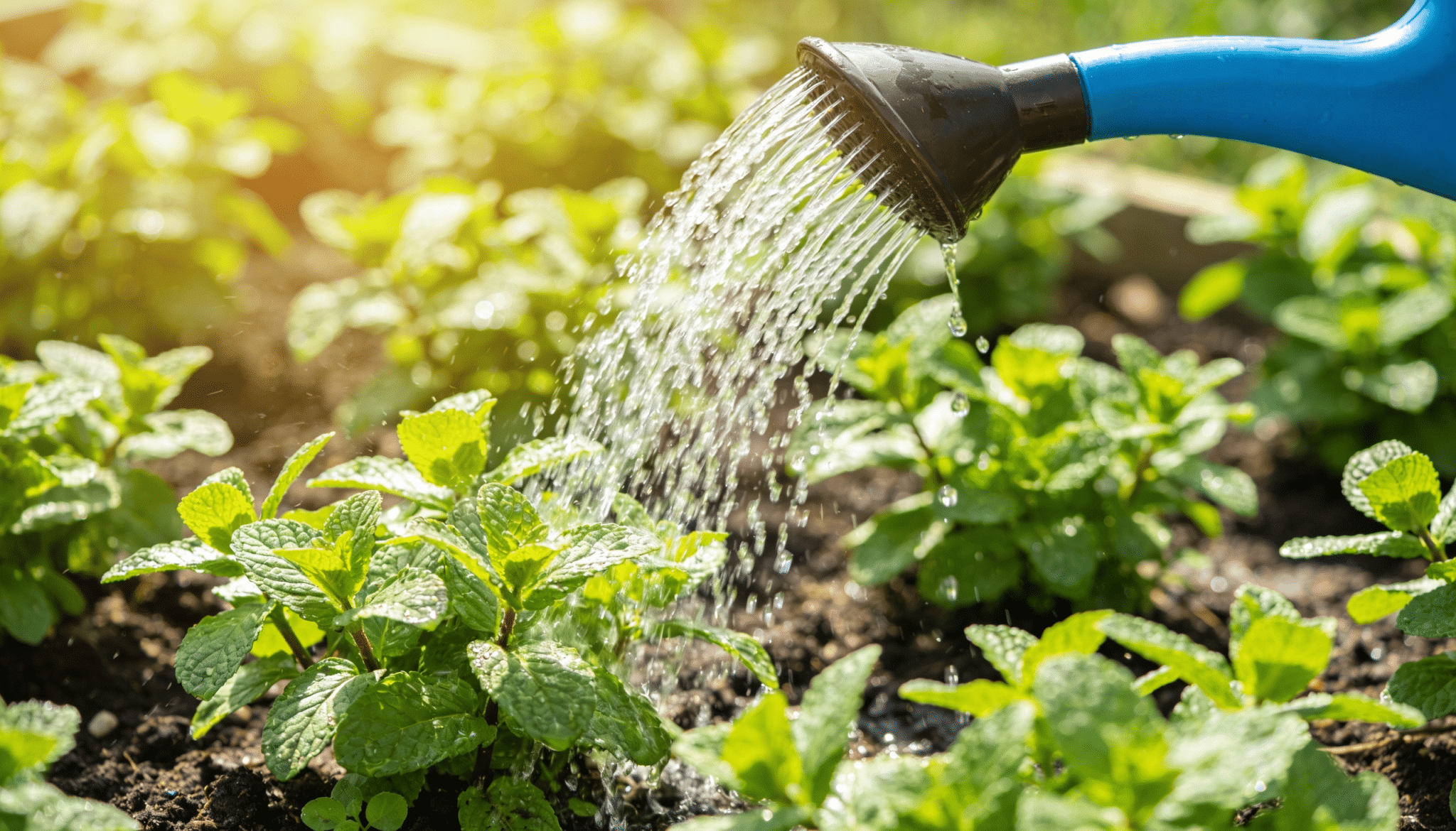 best watering practices for mint