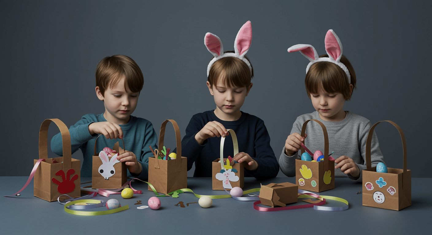 build a recycled easter basket