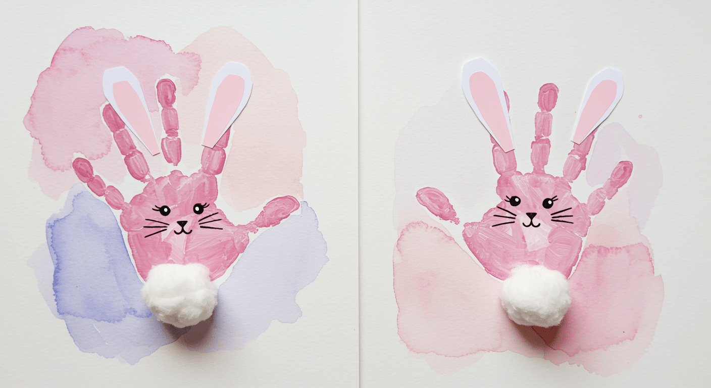 bunny handprint keepsakes