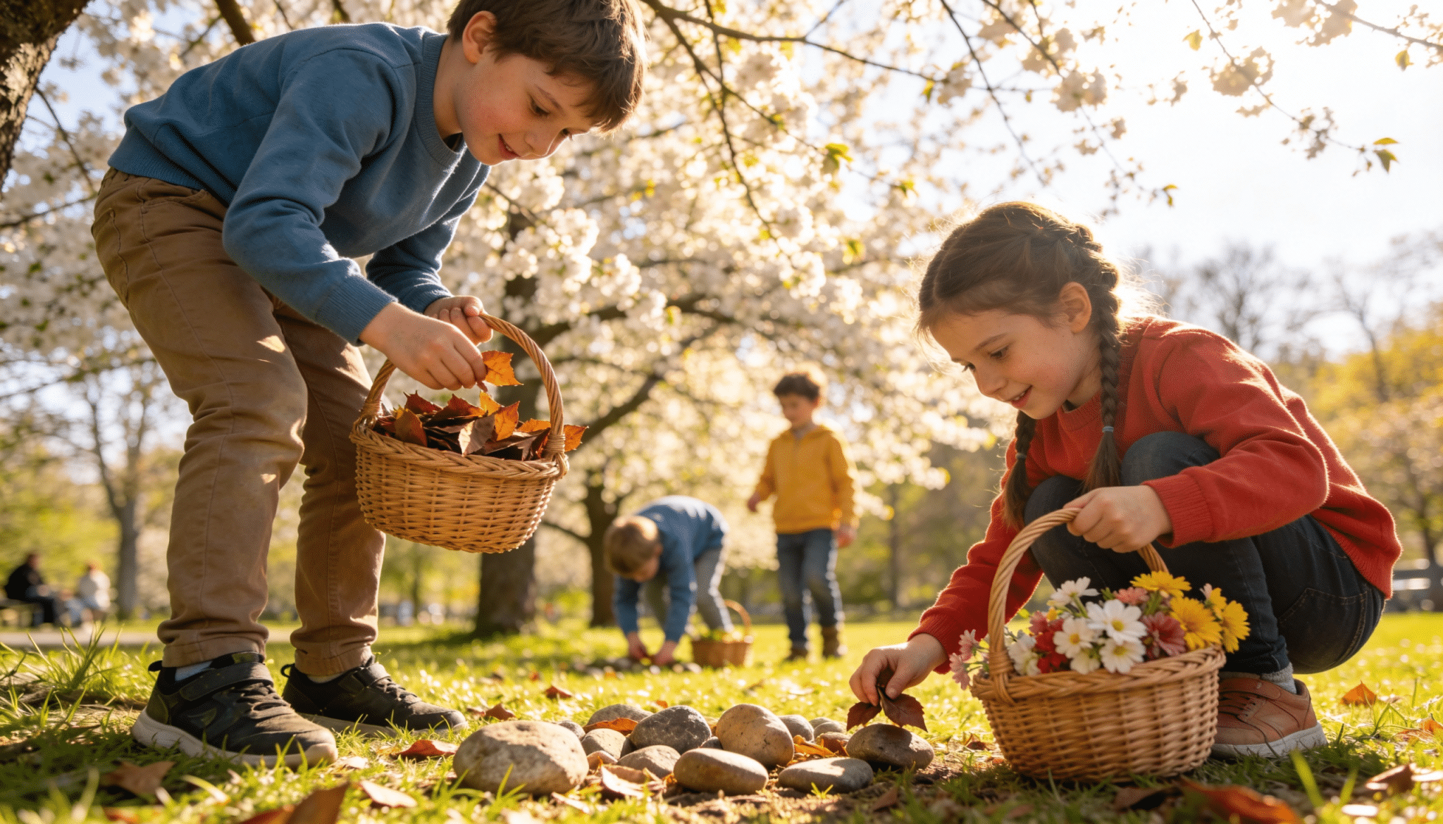 nature themed egg hunt