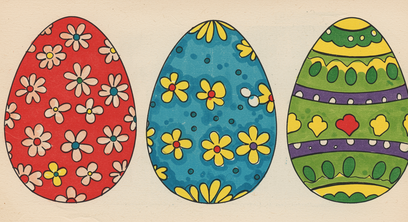 pattern design easter eggs