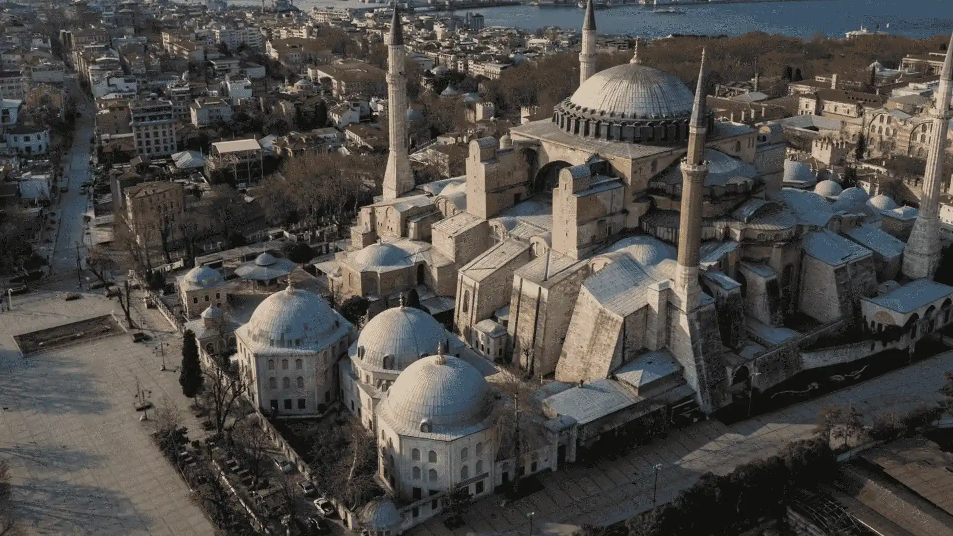  A substantial brown structure reflecting Byzantine European architectural style, featuring ornate designs and historical elements