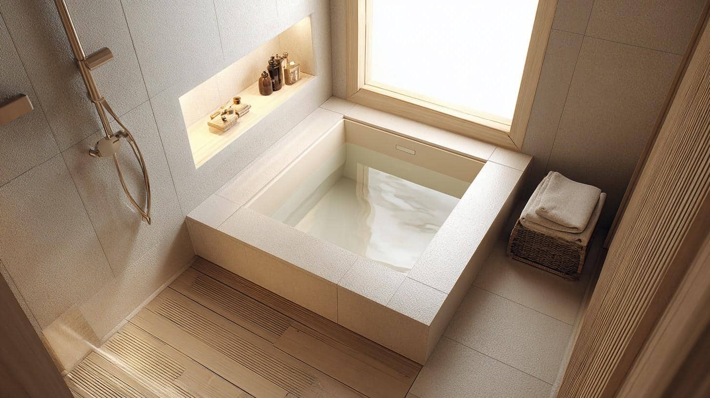 Compact deep soaking tub for a full, satisfying soak