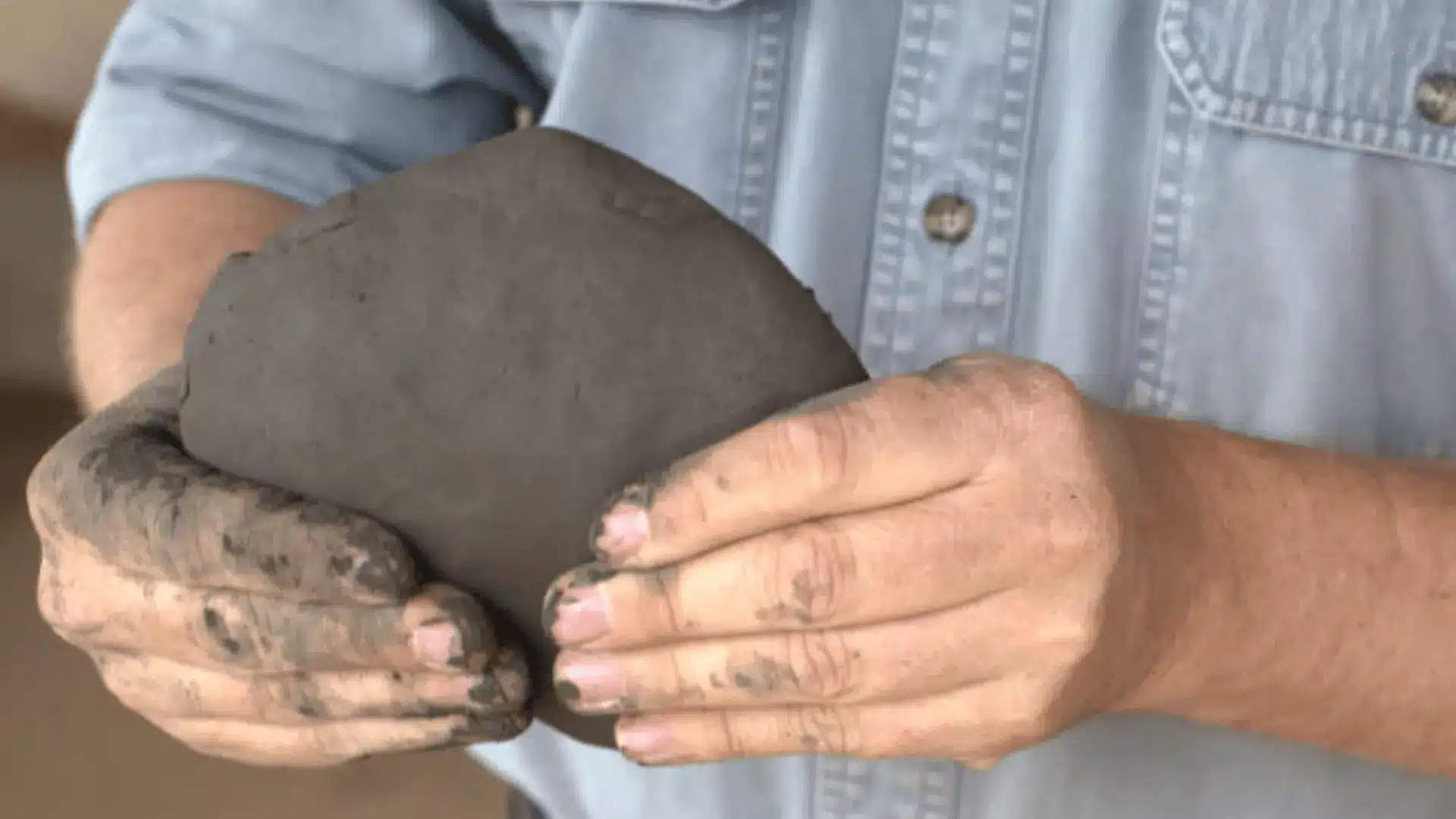  a person using the flat pinch technique