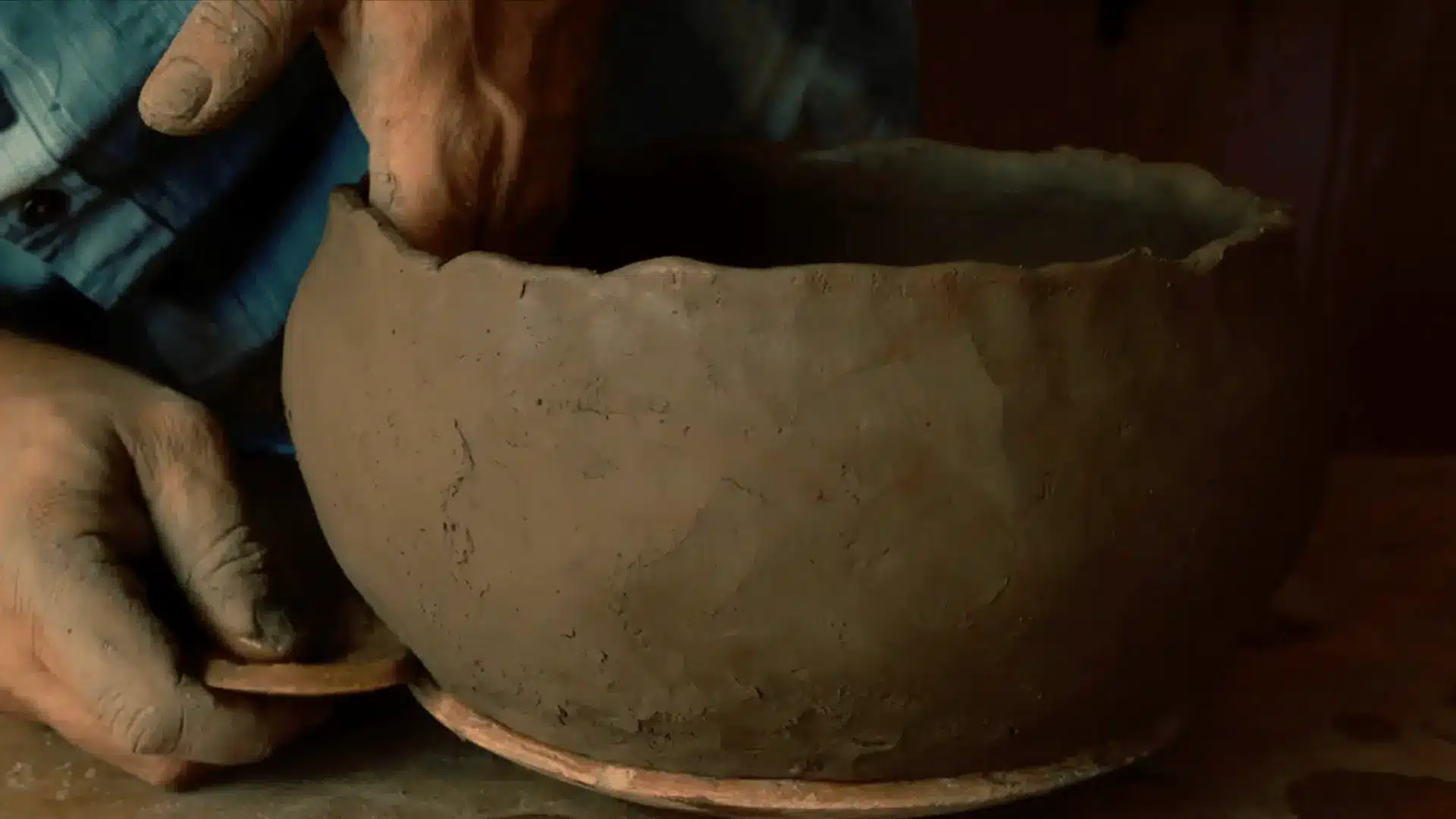 a person using the scraping technique 