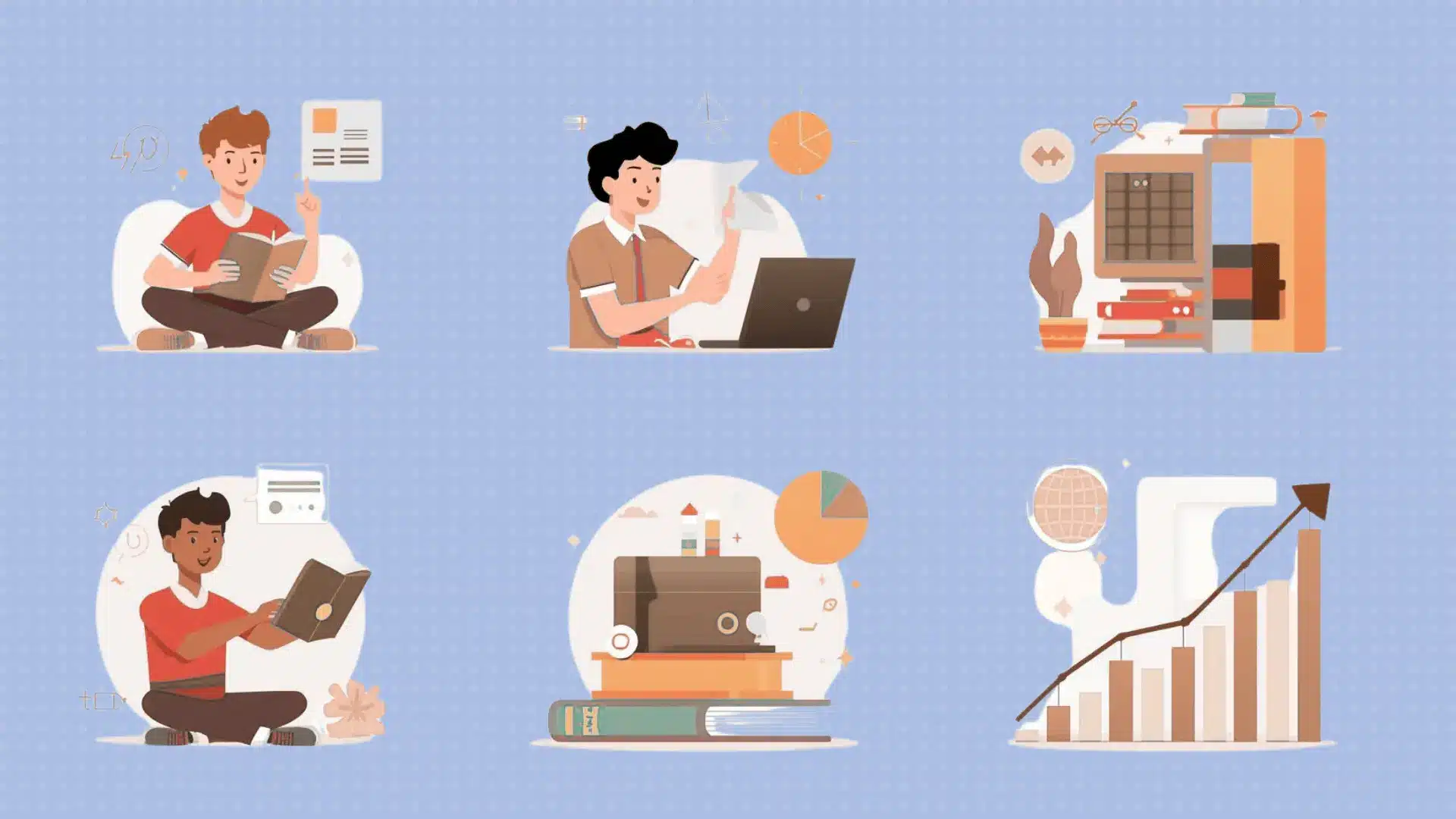 Students applying their academic strengths to improve their grades in school