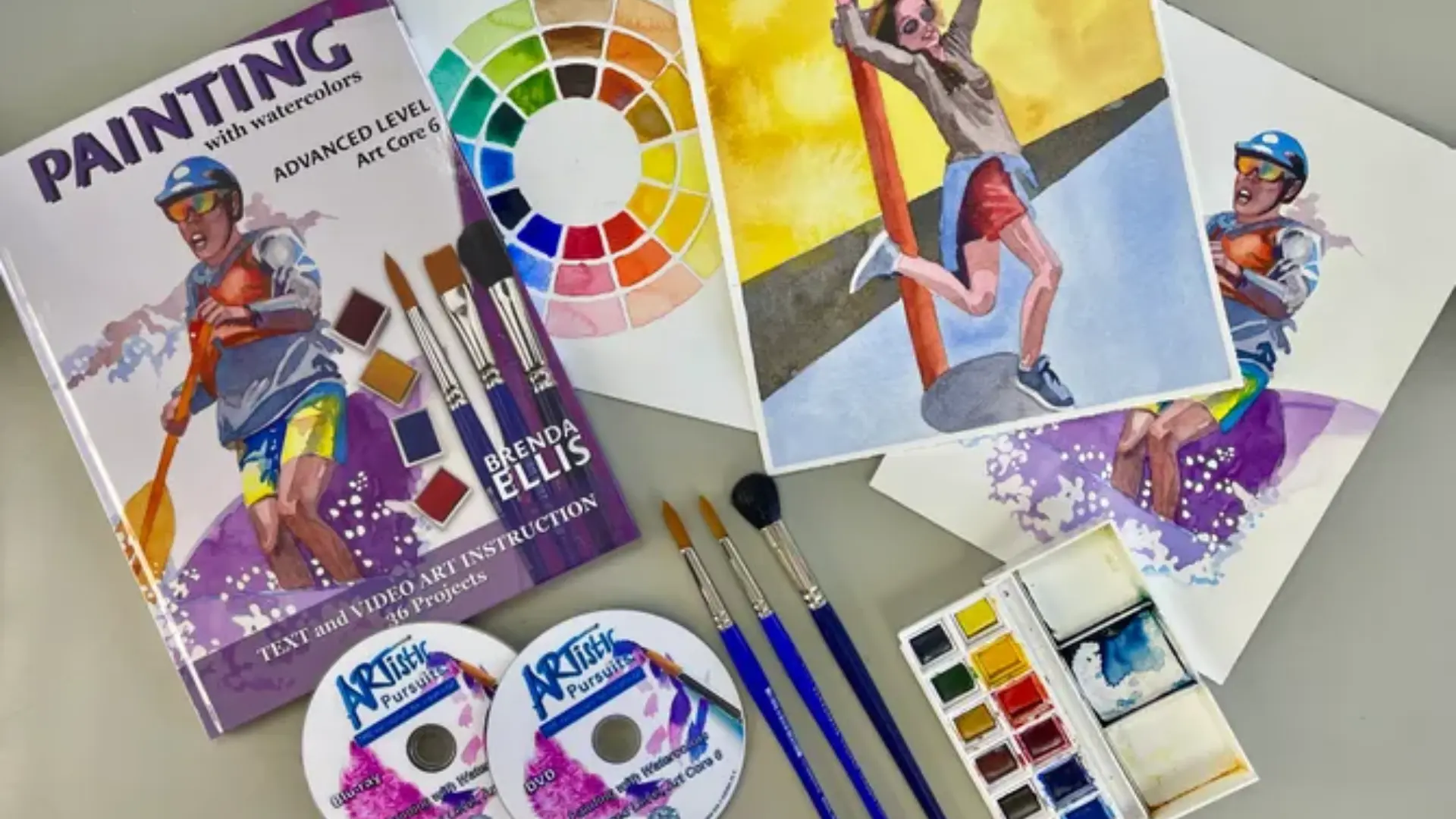 A complete painting kit with brushes, paint, and a CD, ideal for families integrating art history into their lessons.