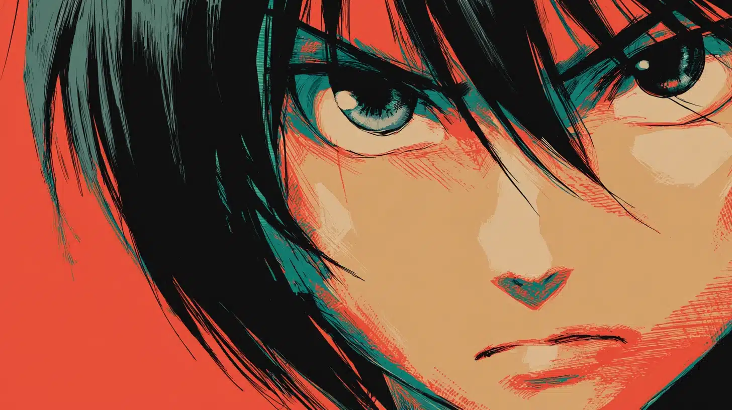 Anime-style character illustration with expressive face, stylized anatomy, and clean cel shading on a simple background