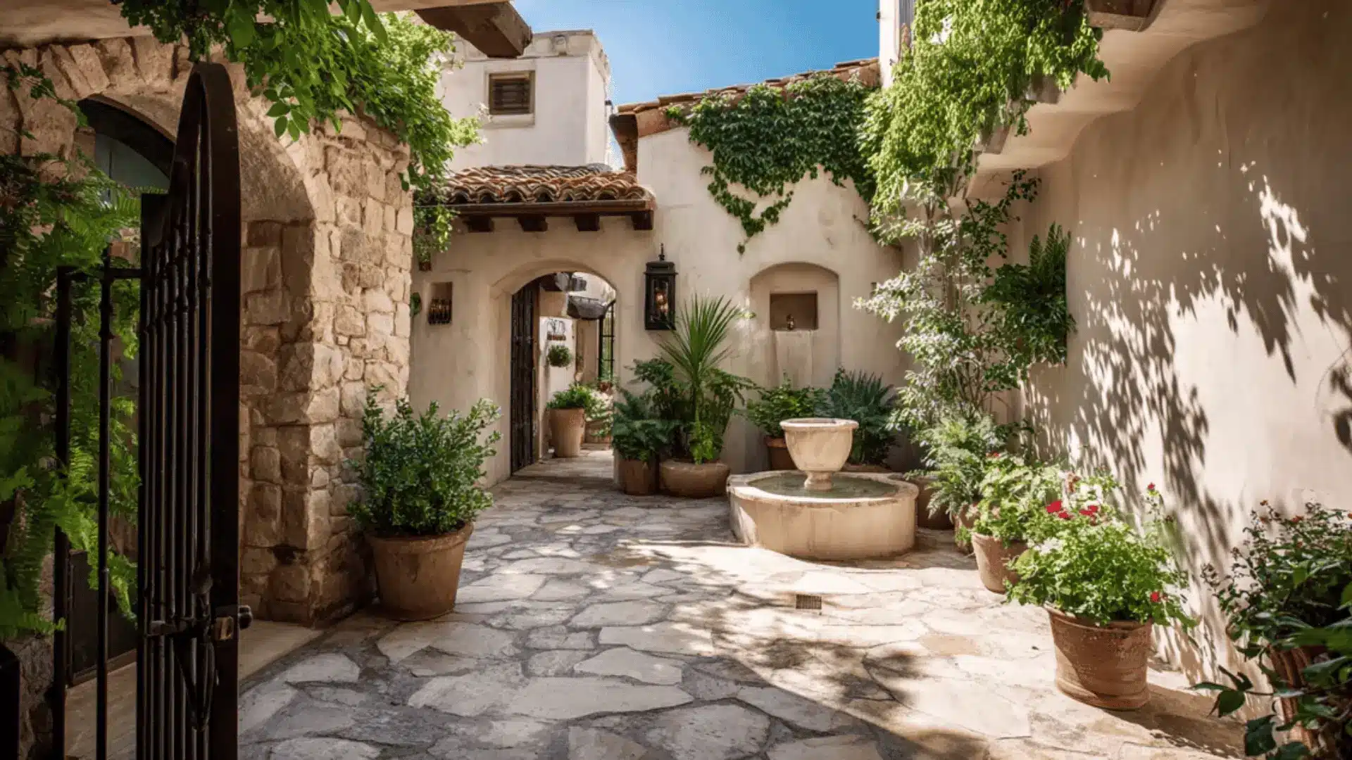 a courtyard entry design 