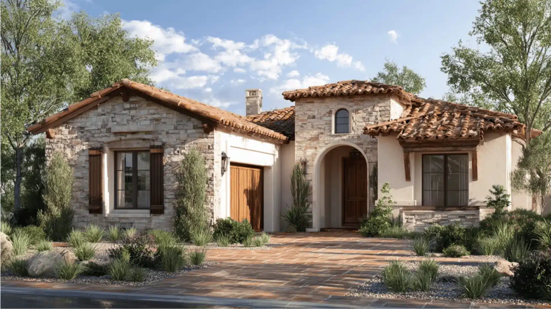 an earthy neutral exterior