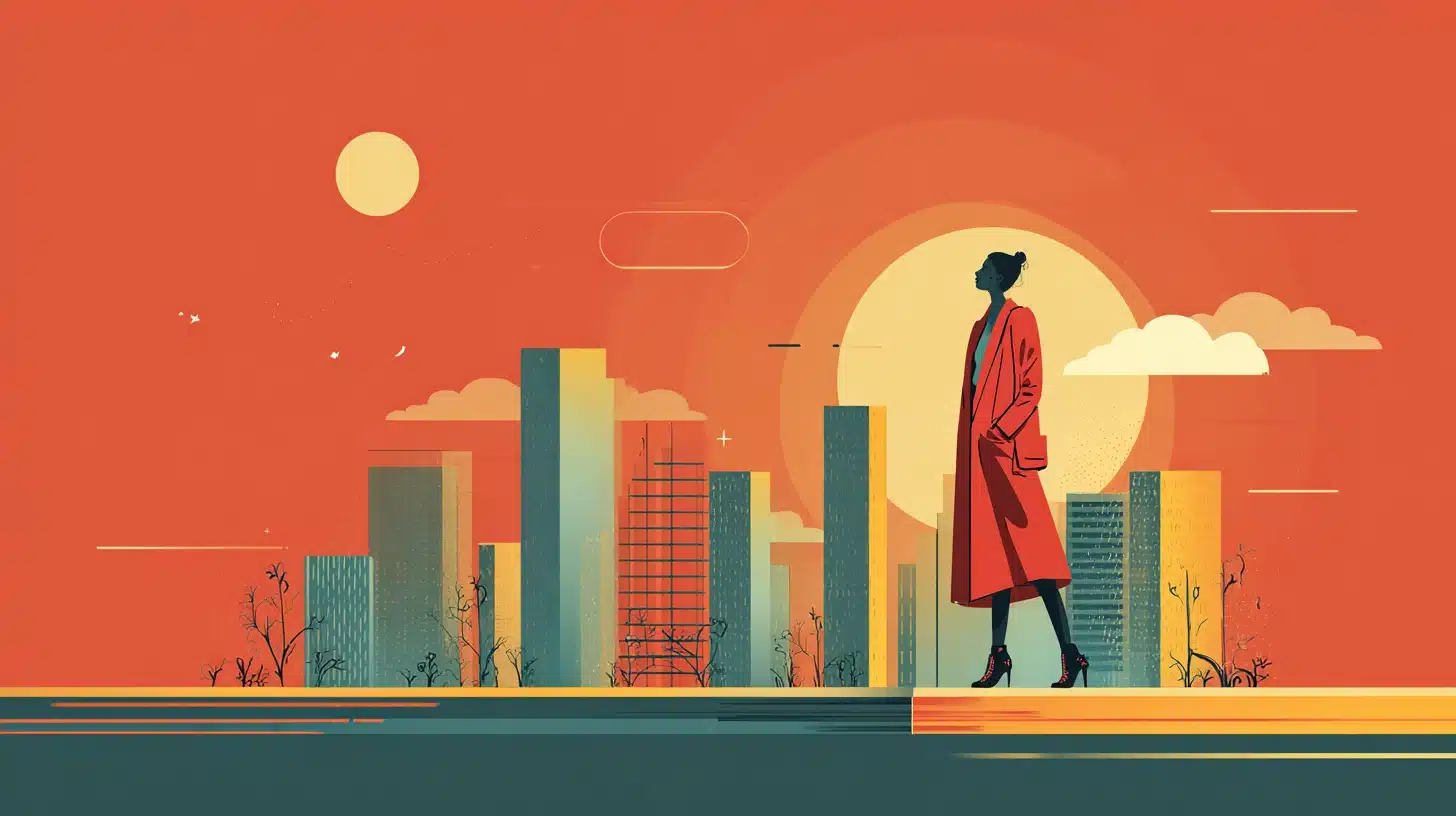 Clean vector illustration with crisp geometric shapes, flat colors, and sharp scalable edges on a simple background