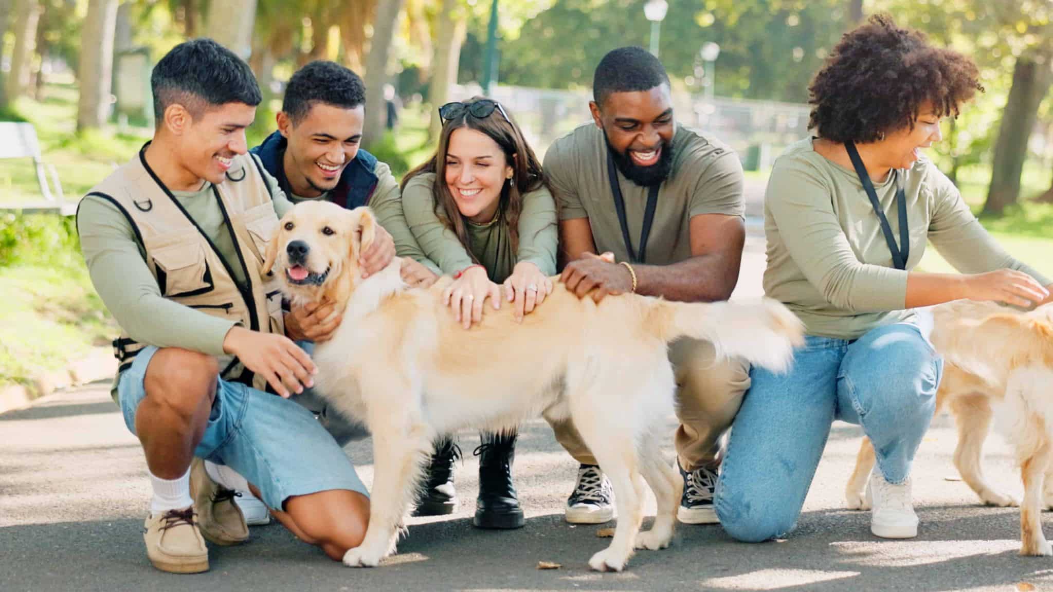 Community members walking together in a park for a mental wellness event