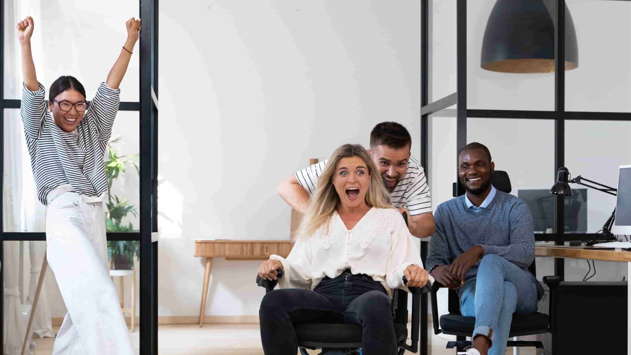 Employee taking a mindful break during a no-meeting wellness day