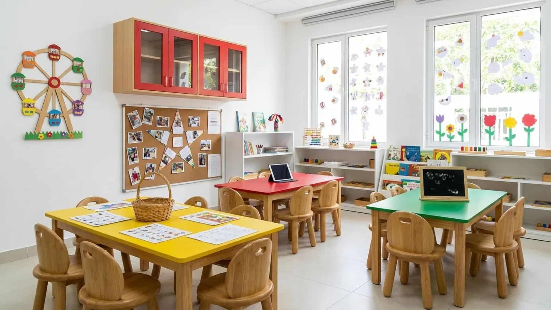 interior of a child care school