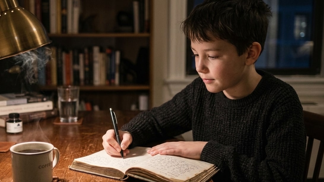 journal diary entry by a boy