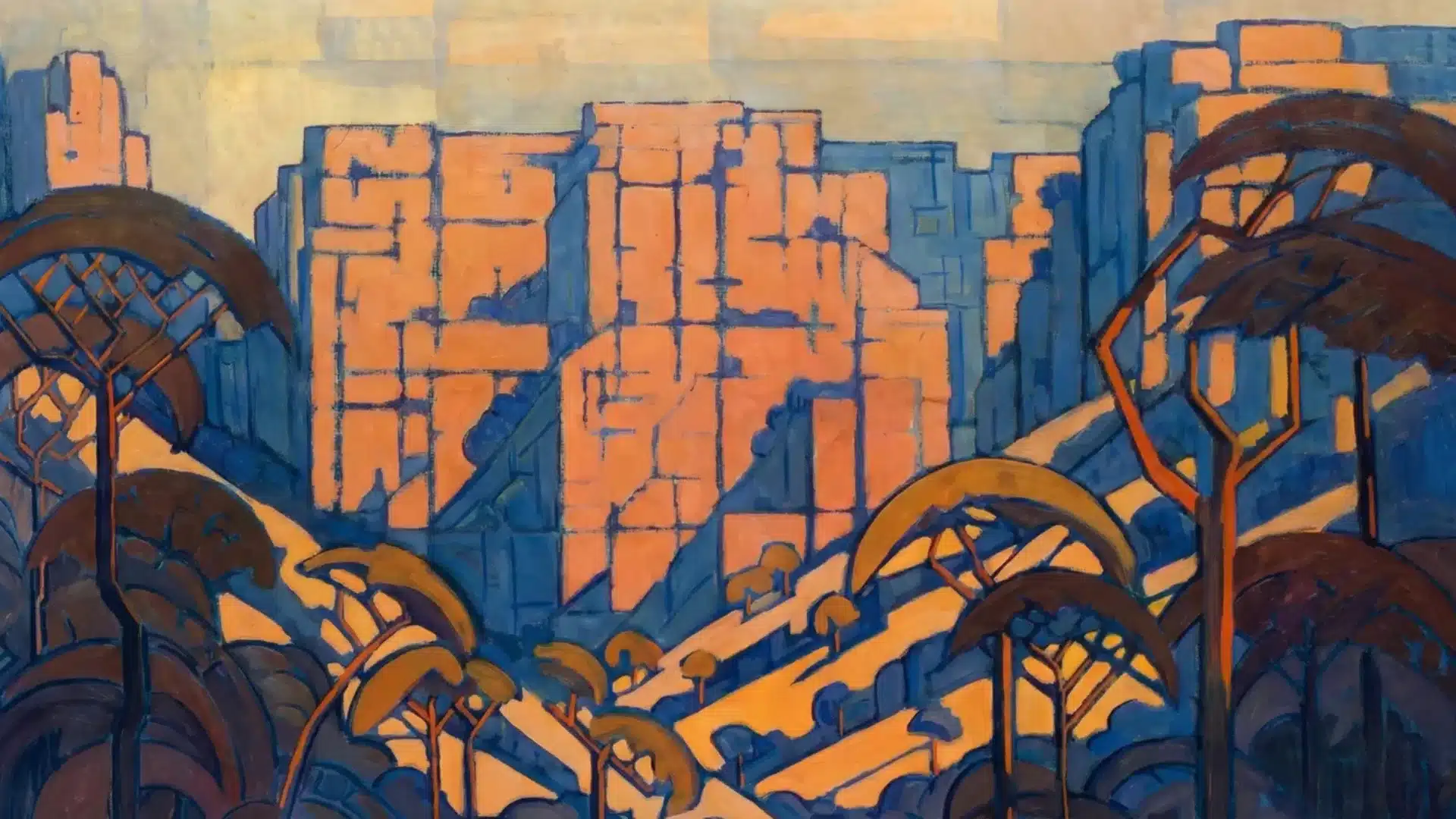 A drawing showing the use of space in art.